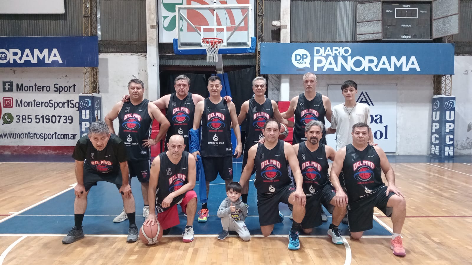 Del Pino derrotó en la última jugada a Independiente por la Liga de Maxibásquet