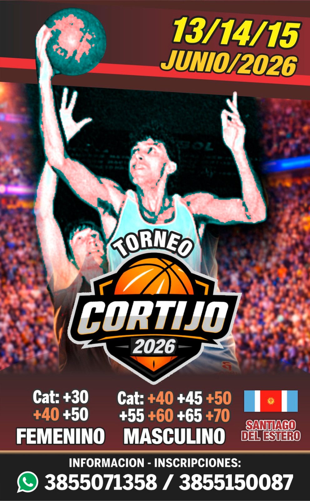 Cuenta regresiva para el Nacional “Miguel Cortijo” de Maxibásquet
